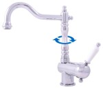 RAV Slezák - LABE - Umyvadlová/dřezová baterie bez výpusti, Chrom, 3,8" L508.0/8