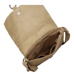 Dámská crossbody kabelka s hadím vzorem Geina, béžová