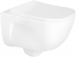 MEXEN/S - MARGO závěsná WC mísa včetně sedátka s slow-slim, duroplast, bílá 30420900