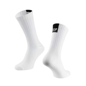 Ponožky FORCE RIBBON, bílé (barva bílá, velikost L/XL)
