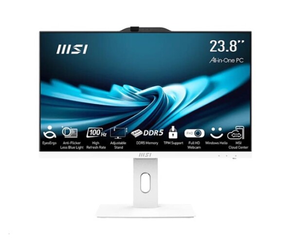 MSI AIO PRO AP242P (PRO AP242P 14M-1091XEU), i3-14100, 23.8" FHD, Anti-Glare, 16GB, 512GB SSD, No OS, White EDF_2666506