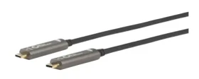 MicroConnect Premium Optic Fiber Video kabel USB C M-M 10m černá (USB3.1CC10OP)
