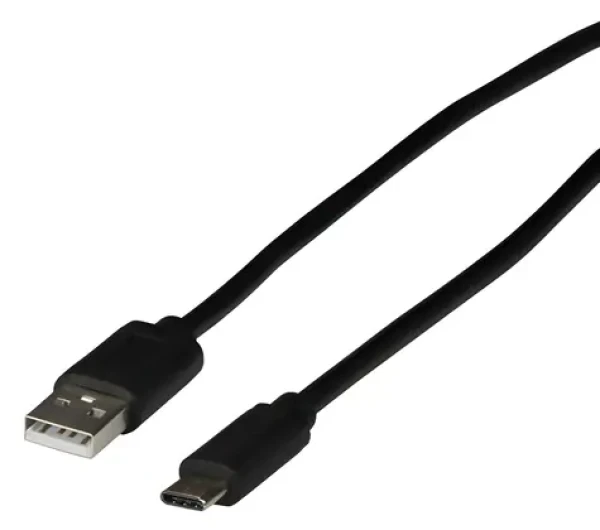 EFB černá / Kabel / USB-C - USB-A / USB 2.0 / 1 m / 3 A (EBUSBC-USB20AK.1)