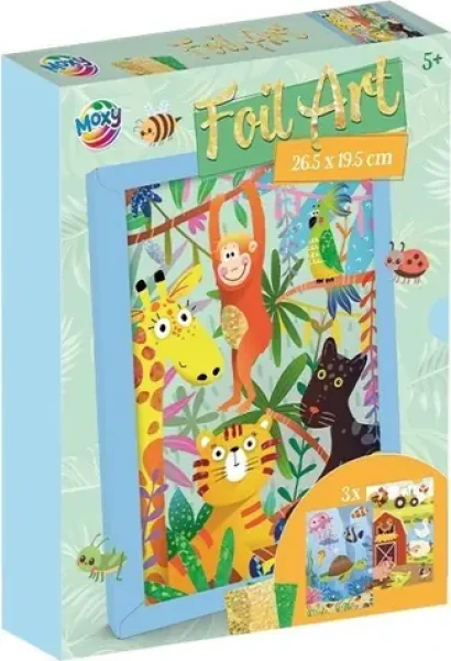 MOXY Kreativní sada Foil Art Zvířata