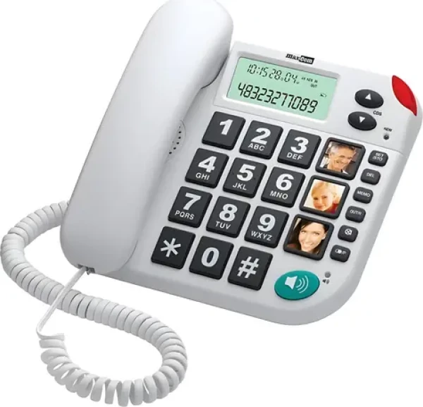 Maxcom KXT 480 bílá / Stolní telefon (KXT480BBBIA)