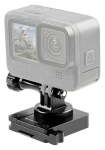 Puluz PU935B / Držák na helmu / pro akční kamery GoPro, DJI, Insta360 / hliníková slitina (PU935B)