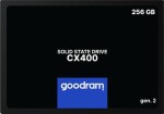 GOODRAM CX400 Gen.2 256GB / 2.5 / SATA III / 3D-NAND TLC / R: 550MBs / W: 480MBs / MTBF: 2mil (SSDPR-CX400-256-G2)