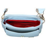 Moderní dámská koženková crossbody kabelka LB Lussia, modrá