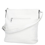 Trendy dámská koženková crossbody kabelka Truda, bílá