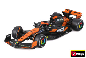Bburago 1:43 RACE Formula F1 - McLaren F1 Team MCL38 (2024) #81 O. Piastri - Senna Edition with driv