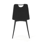 Jídelní židle, černá, látka, DCL-V2017 BK2