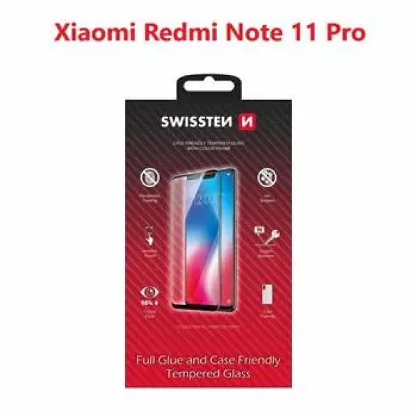 SWISSTEN FULL GLUE COLOR FRAME, CASE FRIENDLY XIAOMI REDMI NOTE 11 PRO ČERNÁ 0595217480940