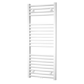 Mereo Otopný žebřík, rovný, 450x1330 mm, bílý, středové připojení MT02S