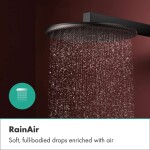 HANSGROHE - Raindance Alive S Sprchový set s termostatem pod omítku, s tělesem, průměr 30 cm, 3 proudy, matná černá 24622670