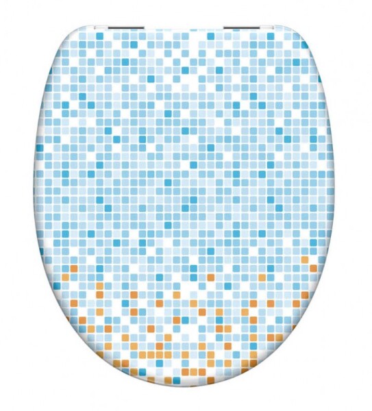 Schütte MOSAIK BLAU-ORANGE | Duroplast, Soft Close 9002560799265