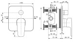 IDEAL STANDARD - Cerafine D Baterie pod omítku, pro 2 spotřebiče, chrom A7348AA