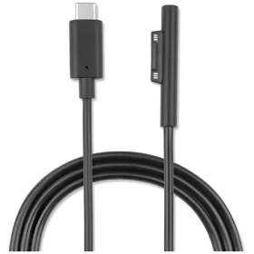 4smarts Connect Cable USB-C 5A Microsoft Surface černá / Napájecí kabel / 1 m / 100 W PD / Nylonový opletený (468683)