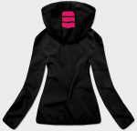 Černo-růžová dámská softshellová bunda (HH030-1) černá S (36)