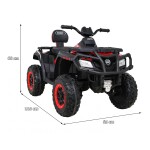 Mamido Dětská elektrická čtyřkolka XT-Speed 4x80W 24V červená