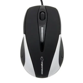 Esperanza EM102S Sirius černo-stříbrná / optická myš / 800 DPI / USB / 3 tlačítka + kolečko / blister (EM102S)