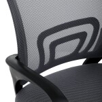 Dětská židle, výškově nastavitelná, šedá síťovina, KA-L103 GREY