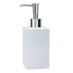 Spirella QUADRO dávkovač mýdla bílý / porcelán / 300 ml (7610583001535)