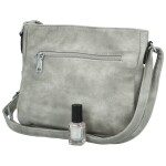 Trendová dámská koženková crossbody Edina, šedá