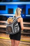 Smart šedo-modrý batoh pro psa | do 6 Kg Barva: Černá, Dle váhy psa: do 6 kg