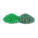 Cukrové perly SweetArt vánoční zelené 7 mm a máček Football mix (120 g)