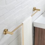 REA - Držák ručníků jedno ramenný zlatý MIST 1 REA-80017