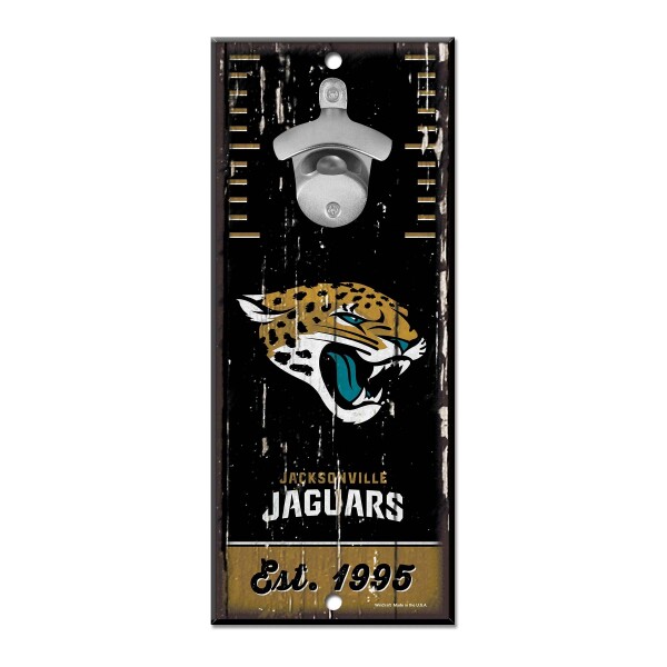 Cedule Jacksonville Jaguars NFL WinCraft s otvírákem