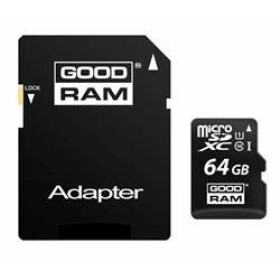 GOODRAM microSDHC 64 GB + adapter / Class 10 / UHS-I (M1AA-0640R11)