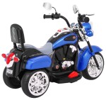 Mamido Dětská elektrická motorka Chopper modrá