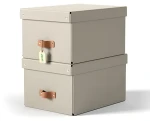 LEITZ Úložný box Puro M béžová / Karton / 17 l / 270 × 200 × 370 mm / 2 ks (61490012)