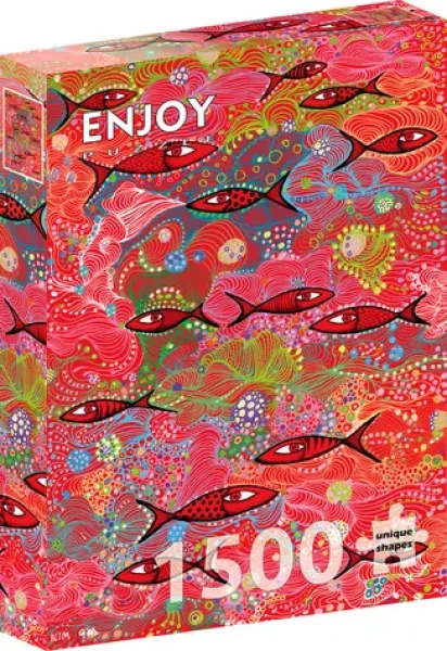 ENJOY Puzzle Sytě červená
