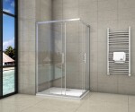 H K - Sprchový kout čtvercový, SIMPLE 110x110 L/P varianta, rohový vstup SE-SIMPLE110110