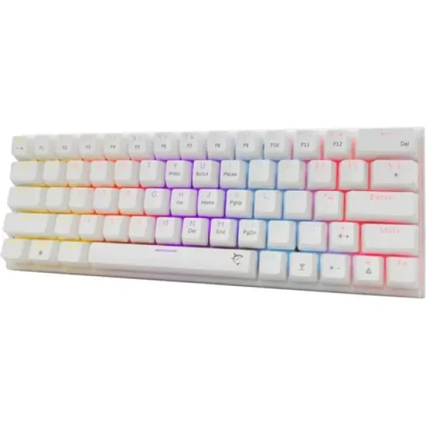 White Shark GK-002211V2 WAKIZASHI 2 bílá / herní mechanická klávesnice / US layout / USB / LED (WAKIZASHI-2-US-W-RED)