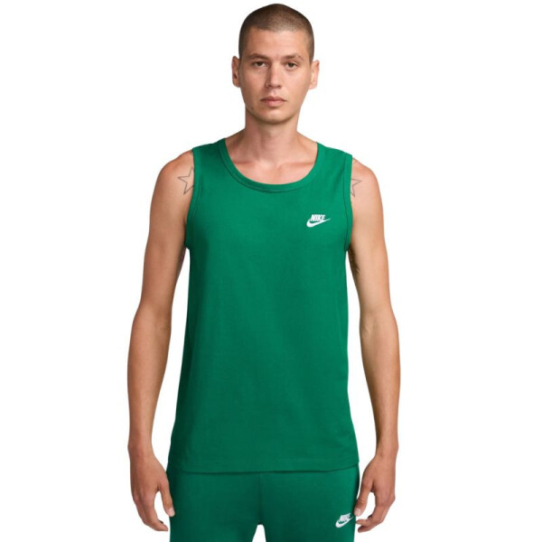 Pánské tričko Nike Club Tank, zelené, BQ1260 365 L