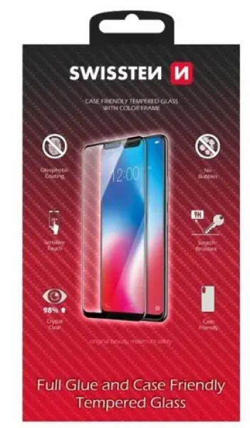SWISSTEN FULL GLUE COLOR FRAME CASE FRIENDLY sklo pro XIAOMI REDMI A3 černá (54501863)
