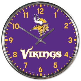 Hodiny Minnesota Vikings NFL Chrome Team Design