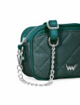 Stylová dámská koženková crossbody VUCH Joffing, zelená