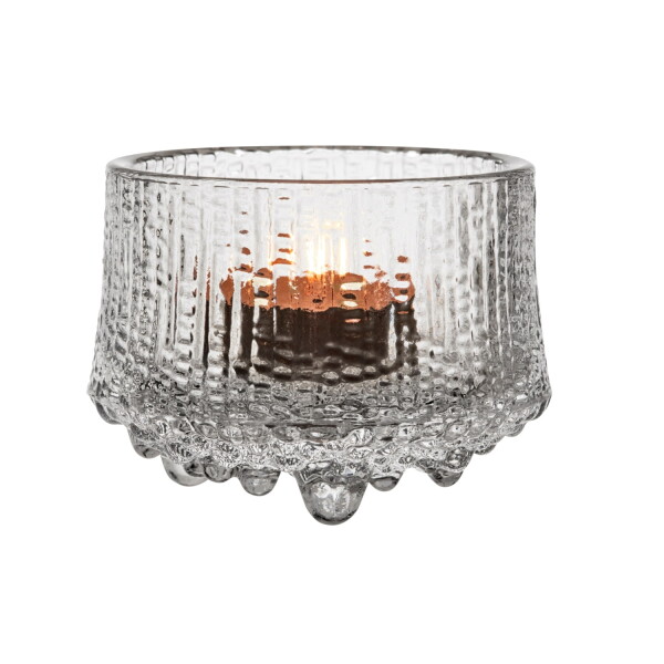 Iittala Skleněný svícen Ultima Thule 6,5 cm – Clear, čirá barva, sklo