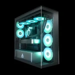 ARCTIC Xtender Clear Black / PC skříň / E-ATX / Bez zdroje / průhledný panel (ACPCC00023A)