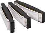 Fender Blues Deluxe Harmonica Pack of 3 with Case