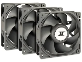 Inter-Tech Fan Set 120 černá / Ventilátor / 3ks / 120 mm / 4000 RPM / 245,97 CFM / 59,28 dB / 4-pin (88887368)