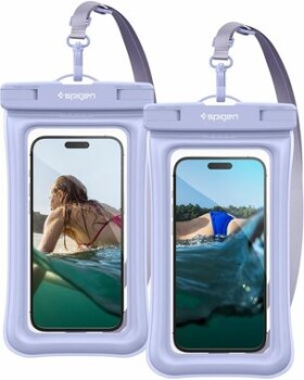 Pouzdro Spigen Aqua Shield WaterProof Floating Case A610 2 Pack, aqua modré