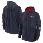 Nike Pánská mikina New England Patriots NFL Full-Zip Club Fleece Hoodie Velikost: M