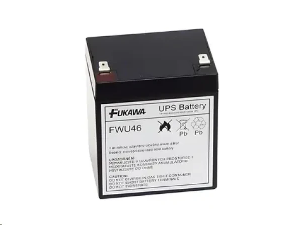 Fukawa FWU46 / Náhradní baterie pro UPS / náhrada za APC RBC46 / 12V / 5Ah (12978)