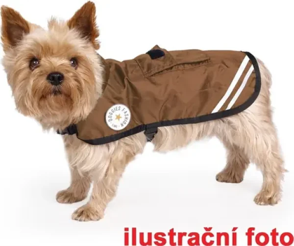 Tommi Pláštěnka Pocker Mokka, 50 cm / Pláštěnka pro psy / Oxford 420D / nepromokavá (012816)