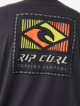 Rip Curl TRADITIONS washed black pánské tričko s krátkým rukávem - L